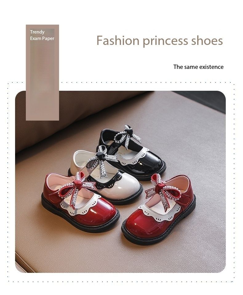 Girls shoes 2025 soft bottom baby princess shoes stylish little children,s shoes
