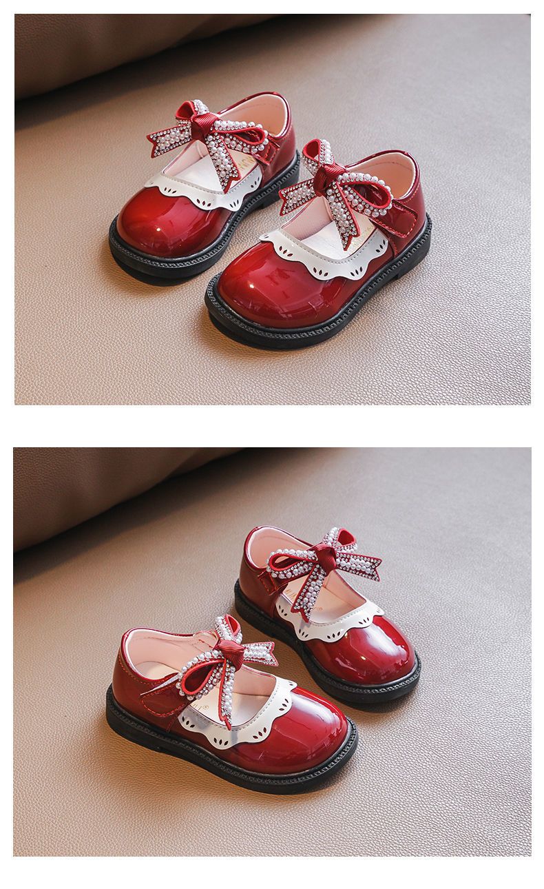 Girls shoes 2025 soft bottom baby princess shoes stylish little children,s shoes