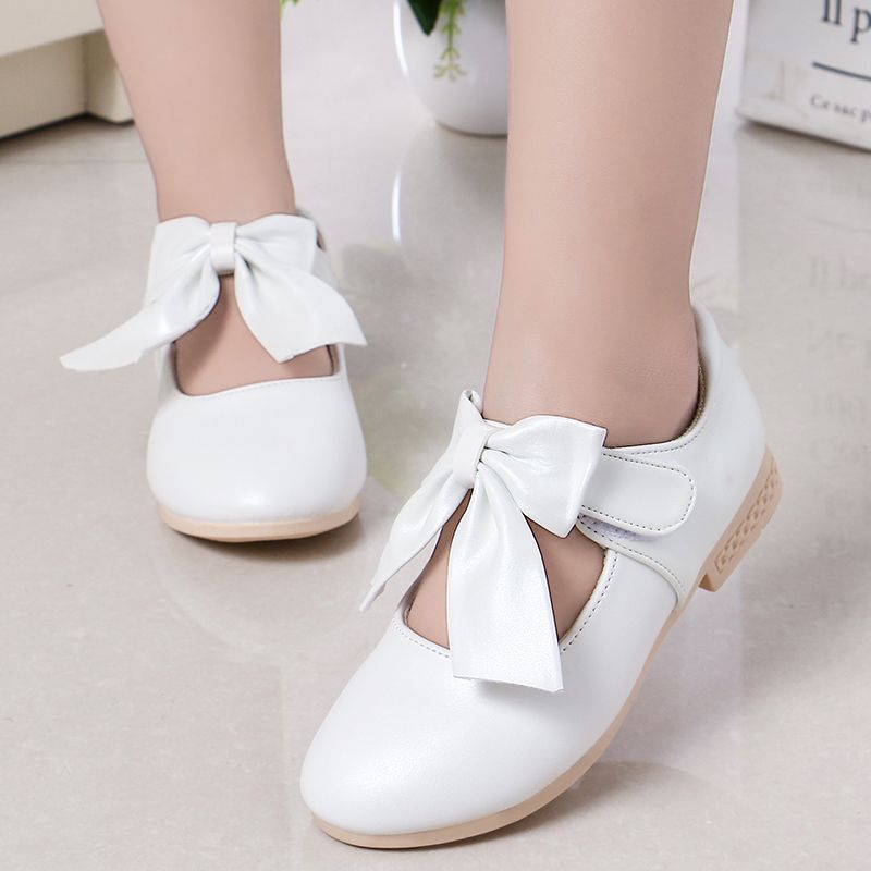 Girls shoes summer princess shoes bow tie Korean style casual French shoes