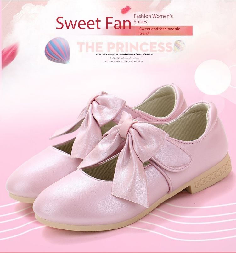 Girls shoes summer princess shoes bow tie Korean style casual French shoes