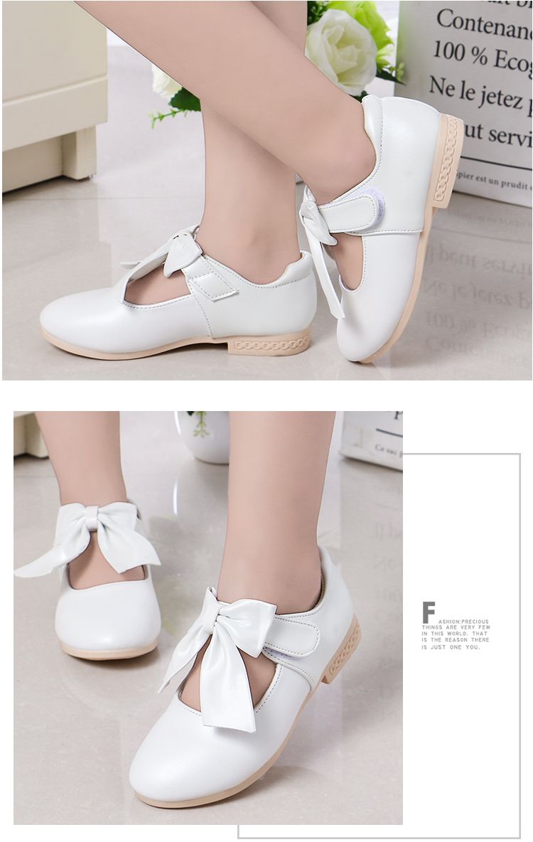 Girls shoes summer princess shoes bow tie Korean style casual French shoes