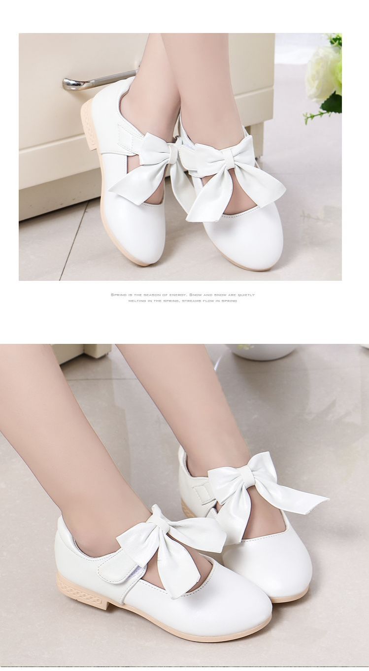Girls shoes summer princess shoes bow tie Korean style casual French shoes