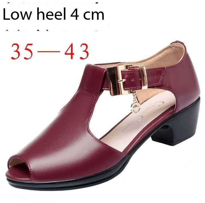 QUICK SELL SOLD AT 30% DISCOUNT High Quality 2025 Peep toe fashion casual mom's /Ladies/Girls chunky heel platform shoe Slides FIRST CLASS sandals 5colors 35- 43 size