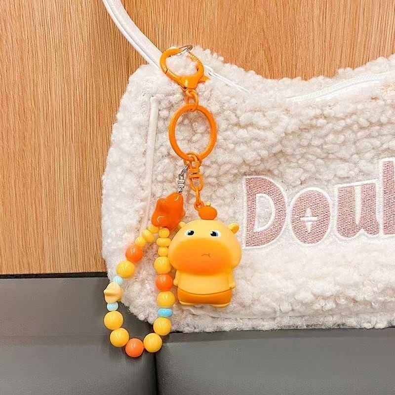 (Randomly select one shipment)Top selling internet celebrity with the same style of dolphin plush toy keychain, exquisite and cute backpack pendant accessories, couple keychain gift for girlfriend