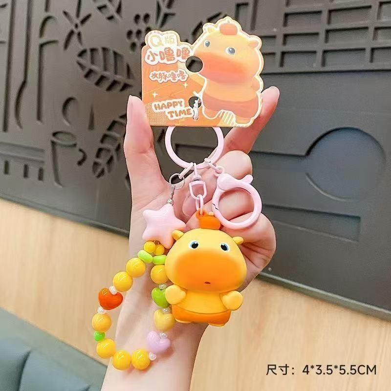 (Randomly select one shipment)Top selling internet celebrity with the same style of dolphin plush toy keychain, exquisite and cute backpack pendant accessories, couple keychain gift for girlfriend