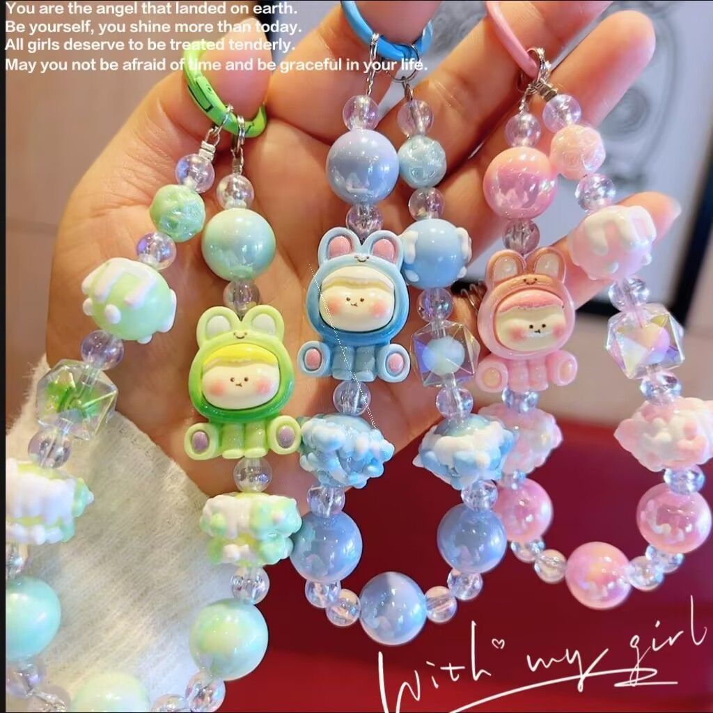 【 Store Hot Sale 】 Small and Cute Cartoon Lilith Mobile Pendant Cartoon Bead Hand drawn Pendant Bag Pendant Chain Pendant