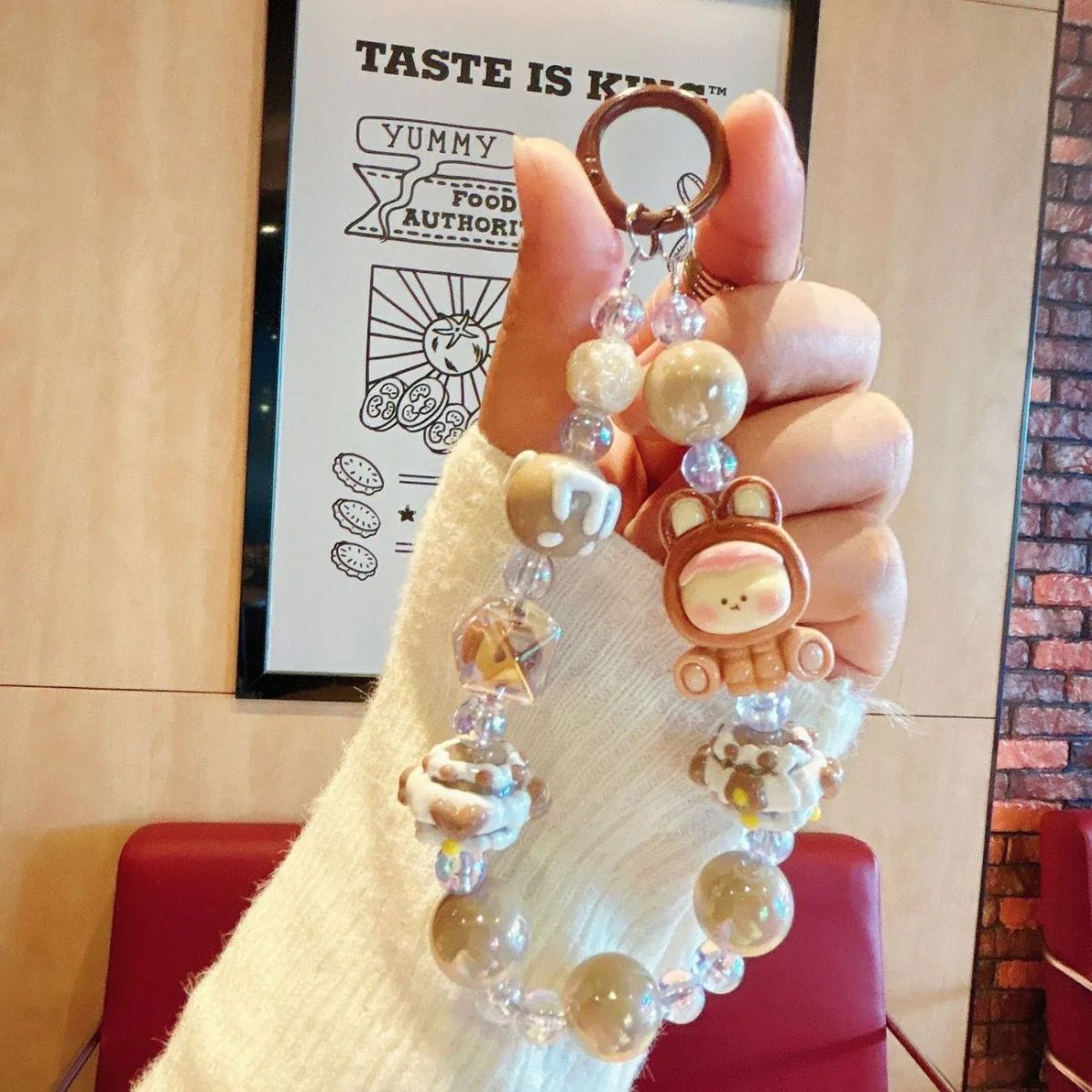 【 Store Hot Sale 】 Small and Cute Cartoon Lilith Mobile Pendant Cartoon Bead Hand drawn Pendant Bag Pendant Chain Pendant