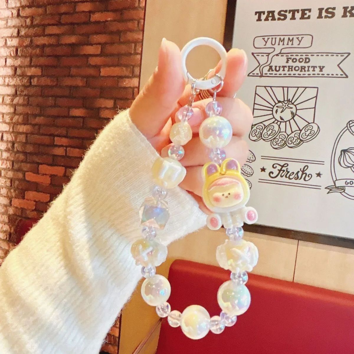 【 Store Hot Sale 】 Small and Cute Cartoon Lilith Mobile Pendant Cartoon Bead Hand drawn Pendant Bag Pendant Chain Pendant