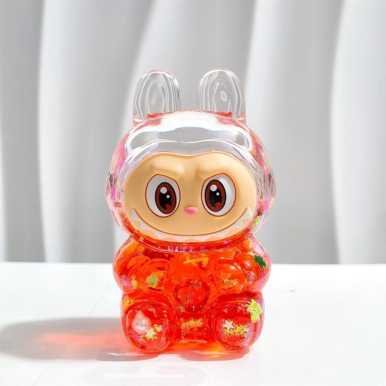 【 3300+people purchase within a week 】 New Labu Cute Oil Flowing Sand Flash Ornament Super Cute Explosive Flash Cartoon Gift Ornament Perfect for Girlfriend