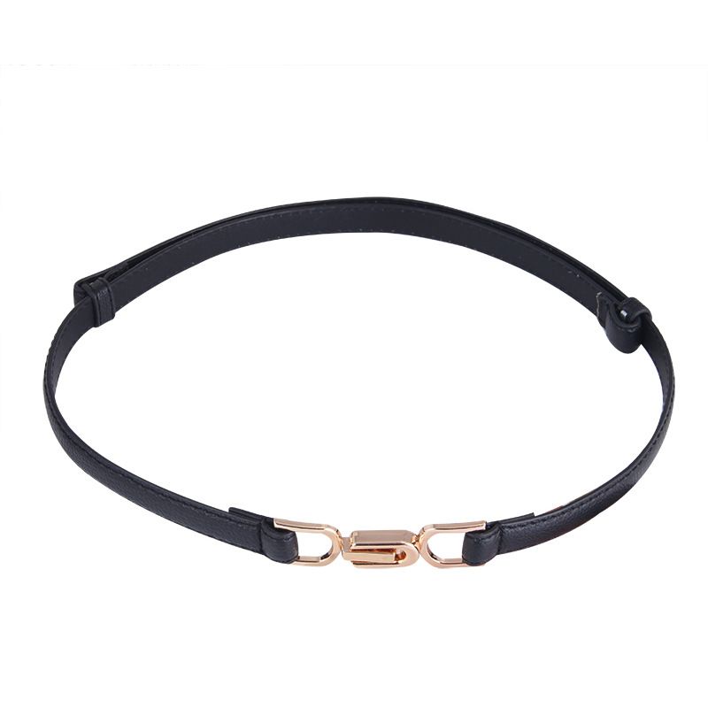 Trendy casual smooth buckle women's belt Korean version simple ins style decoration casual pants belt for women