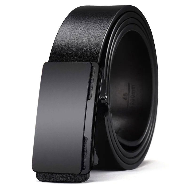 120cm Toothless automatic buckle belt, men's inner belt, fashionable and versatile business belt, young people's pants belt