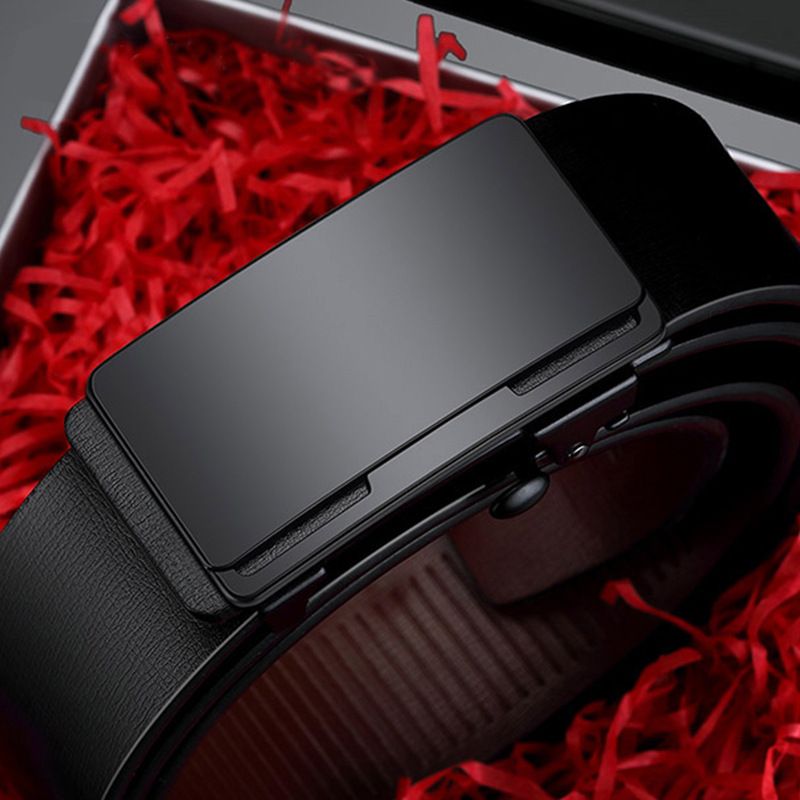 120cm Toothless automatic buckle belt, men's inner belt, fashionable and versatile business belt, young people's pants belt