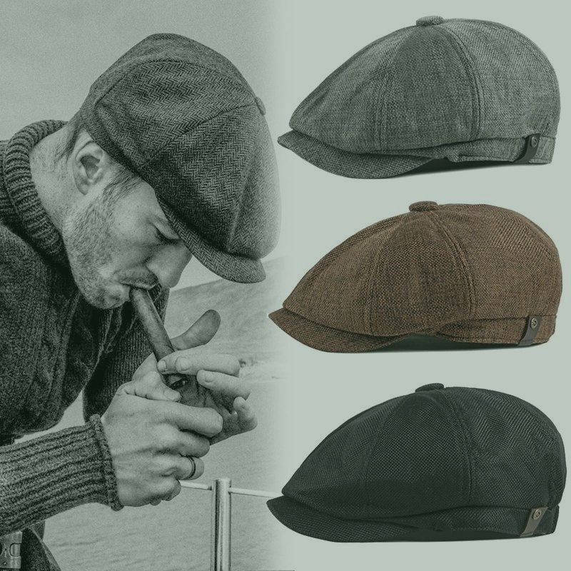 New Arrival Hot sale Retro Newsboy Caps Men Octagonal Hats British Painters Hats Spring Summer Berets Herringbone Flat Caps Hip Hop Berets