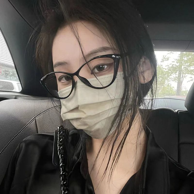 Large-framed cat-eye glasses Blue Light Glasses Women VintageComputer Men Eyeglasses Plain Frame Gaming Spectacles Blue light Glasses Eyewear