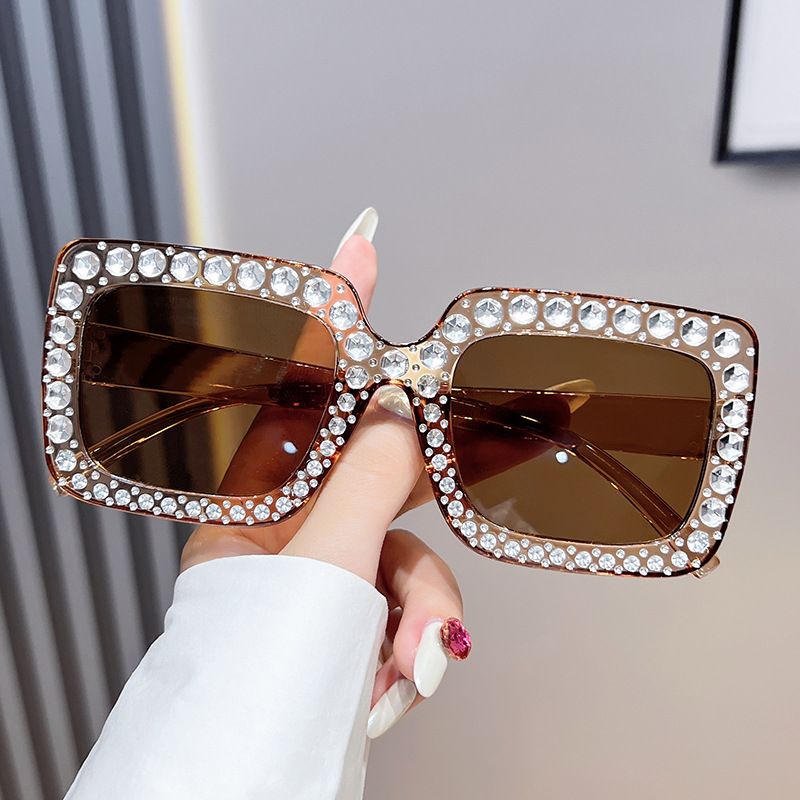 High-end brick sunscreen sunglasses, popular trendy street sunglasses, personalized travel anti-ultraviolet glasses Unisex
