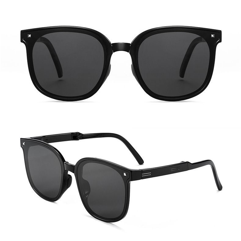 Popular anti-ultraviolet sunglasses ins net red tide folding sunglasses