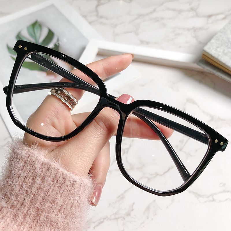 Large-framed cat-eye glasses Blue Light Glasses Women VintageComputer Men Eyeglasses Plain Frame Gaming Spectacles Blue light Glasses Eyewear