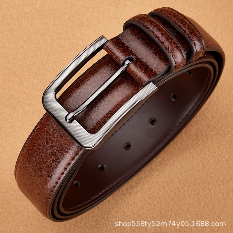 120cm Belt men's high-quality belt tide men's belt fashion versatile cross-border business belt pin buckle