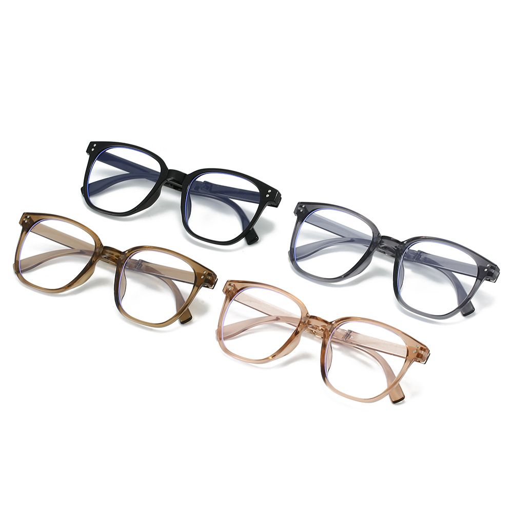 Folding glasses, fashionable, high-definition, anti-blue, anti-fatigue, portable men's and women's plain makeup glasses