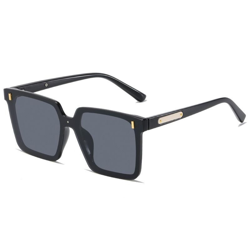 Fashion trend: Rice nail sunglasses, UV protection, male and female couple glasses, personality, one-piece large frame, square frame sunglasses