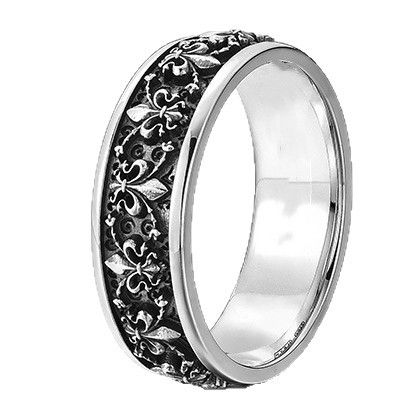 5pcs/set Diamond-studded SquareMinority Retro Fashion PersonalizedTitanium Steel Men Rings