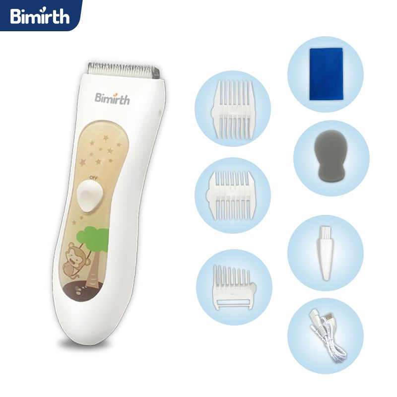 Bimirth Waterproof Rechargeable Cordless Kids Hair Clippers Infant Electric Hair Trimmer Professional in Baby Hair Clippers Since 2016