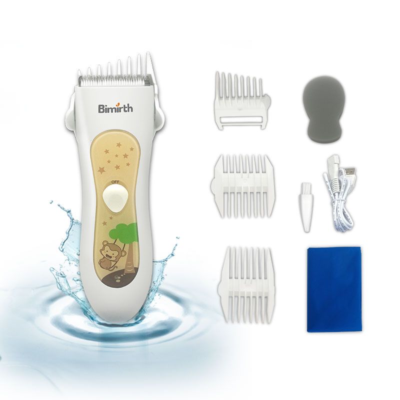 Bimirth Waterproof Rechargeable Cordless Kids Hair Clippers Infant Electric Hair Trimmer Professional in Baby Hair Clippers Since 2016
