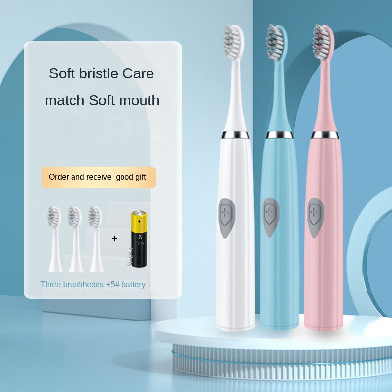 Adult electric toothbrush Waterproof sonic battery electric toothbrush