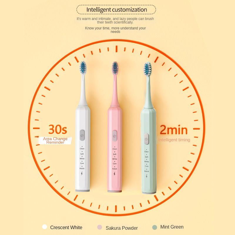 Improved Adult electric toothbrush Soft bristle USB interface rechargeable electric toothbrush