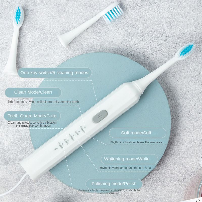 Improved Adult electric toothbrush Soft bristle USB interface rechargeable electric toothbrush