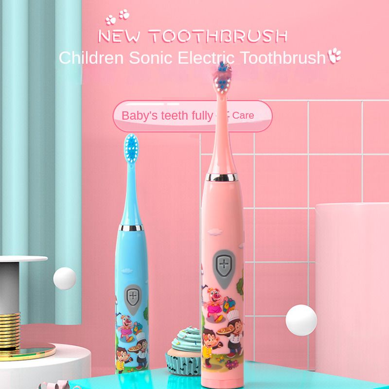 Hilton Kids Electric Toothbrush Waterproof Sonic toothbrush with both USB charging and battery 2 modes.