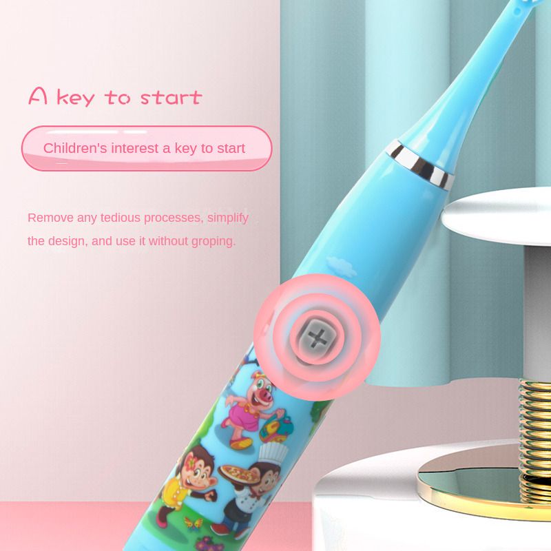Hilton Kids Electric Toothbrush Waterproof Sonic toothbrush with both USB charging and battery 2 modes.