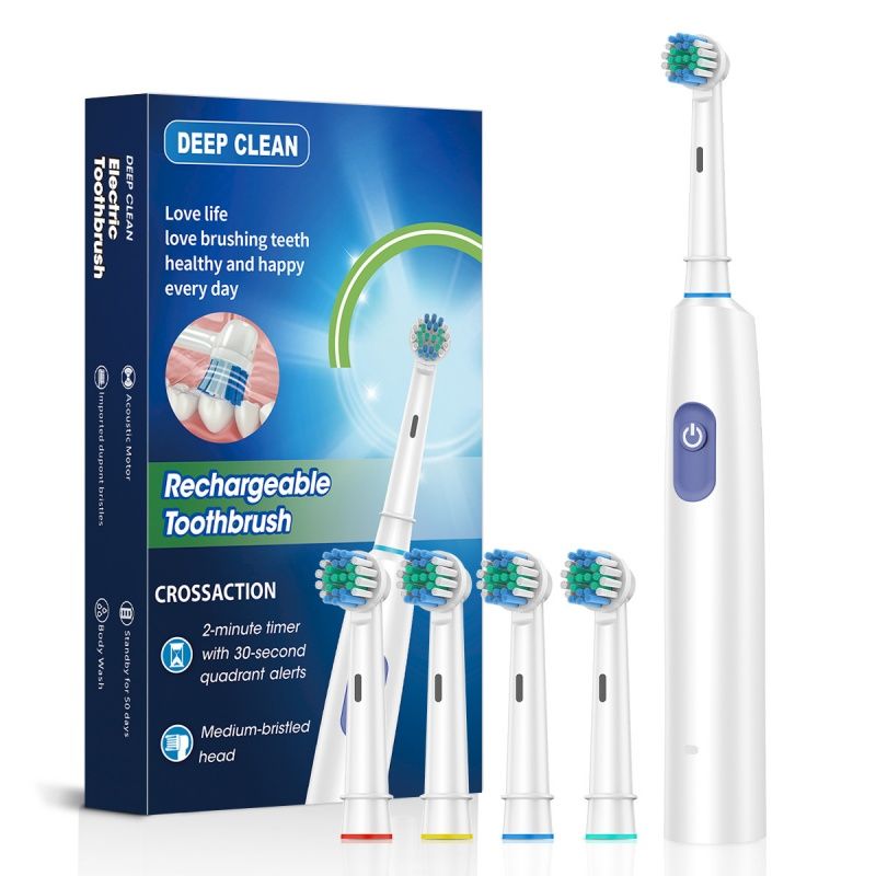 “Deep Clean” fully automatic Sonic household rotary brush head soft bristle smart magnetic levitation mode charging electric toothbrush