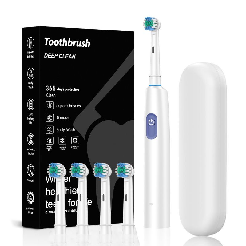 “Deep Clean” fully automatic Sonic household rotary brush head soft bristle smart magnetic levitation mode charging electric toothbrush