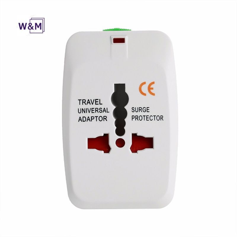Global travel foreign travel electrical charging multi-function converter plug (including 2 USB ports), suitable for UK/EU/AU/US/CN