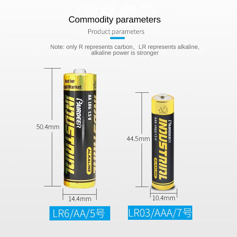 PAIRDEER brand high capacity R6(AA), R03(AAA) alkaline battery