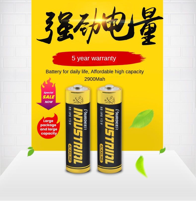 PAIRDEER brand high capacity R6(AA), R03(AAA) alkaline battery