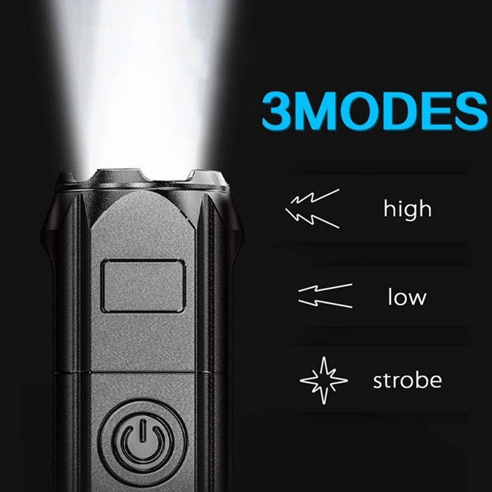New light focus mini portable household outdoor waterproof rechargeable LED flashlight