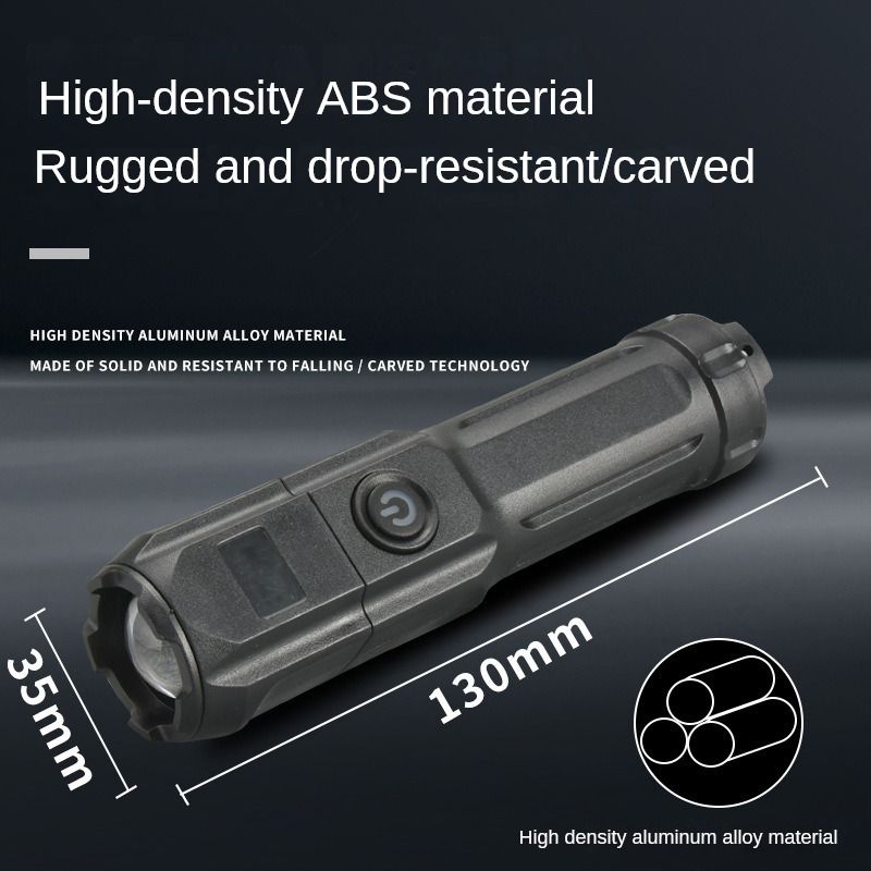 New light focus mini portable household outdoor waterproof rechargeable LED flashlight
