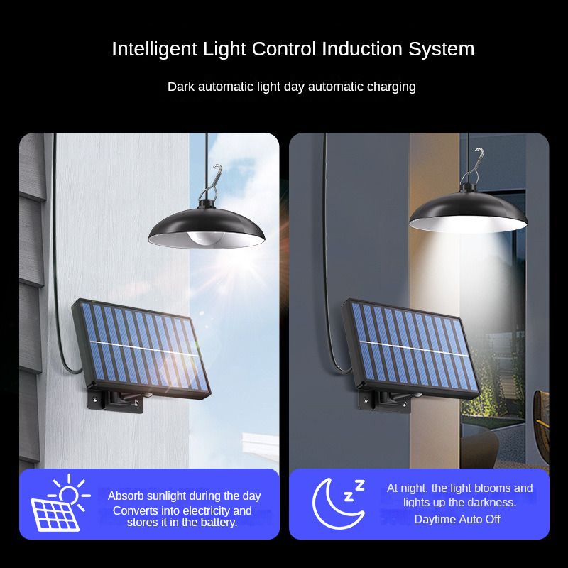 The new split solar chandelier can be home indoor garden lights camping lights human induction solar lights