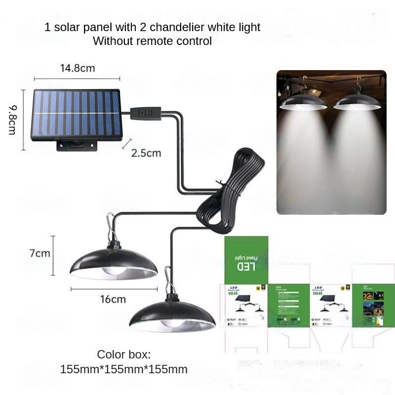 The new split solar chandelier can be home indoor garden lights camping lights human induction solar lights