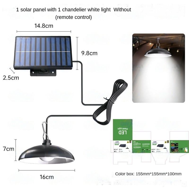 The new split solar chandelier can be home indoor garden lights camping lights human induction solar lights