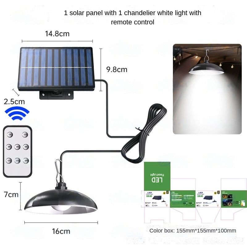 The new split solar chandelier can be home indoor garden lights camping lights human induction solar lights