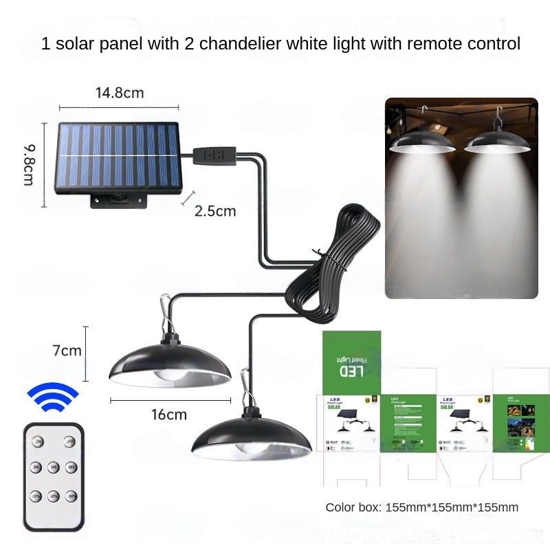The new split solar chandelier can be home indoor garden lights camping lights human induction solar lights