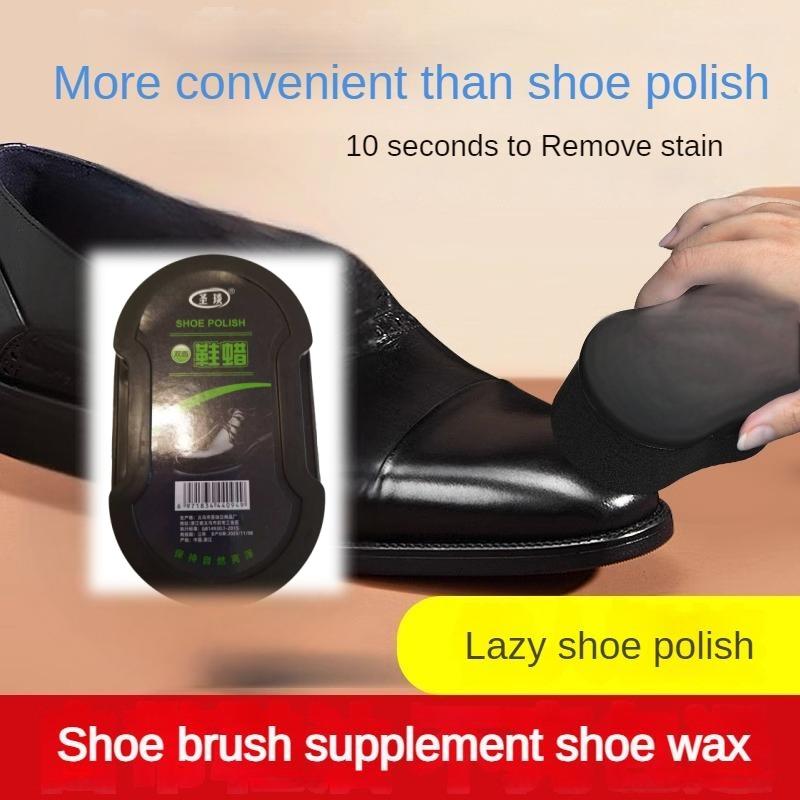 Leather shoes leather clothing leather goods maintenance and cleaning colourless shoe wax oil and shoe polish(sponge brush)
