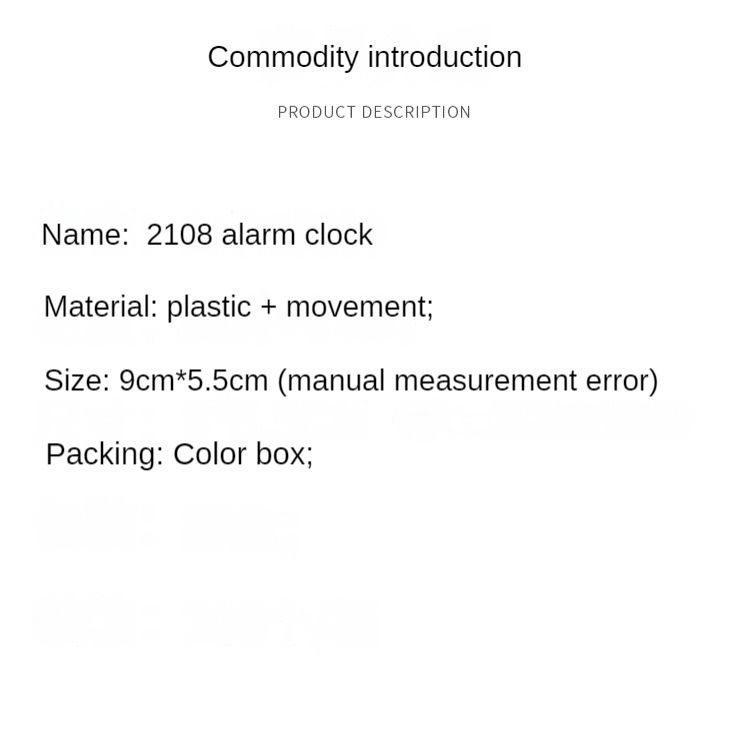 Home children multi-functional digital alarm clock with glow-in-the-dark function solid color alarm clock with cartoon head, a wonderful gift for students and children