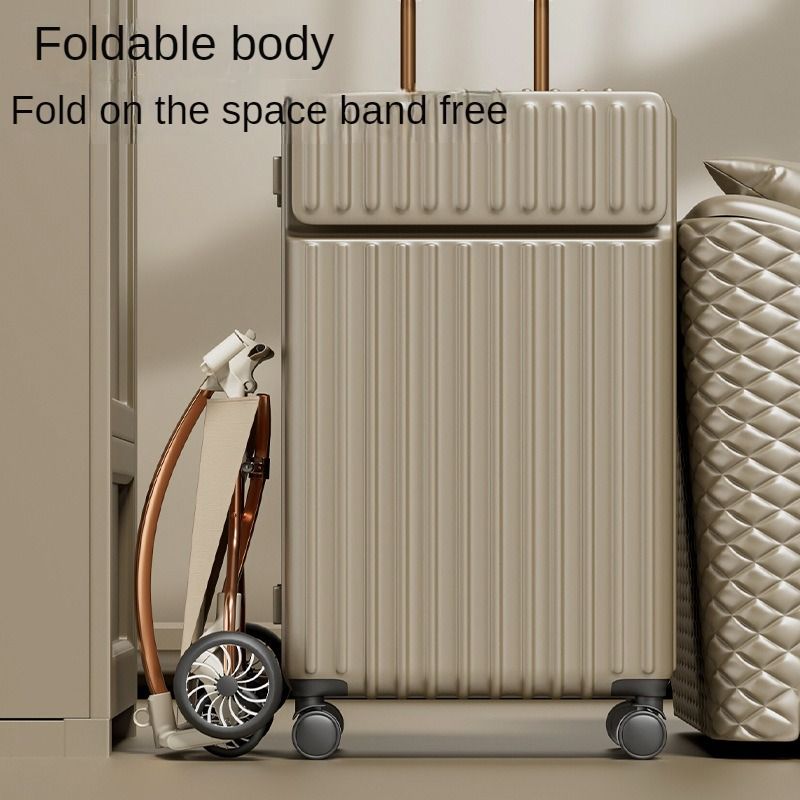 A comfortable, lightweight and foldable baby stroller for planes, suitable for children aged 6 months to 3 years. It can rotate in both directions with a sunshade and the pull bar is adjustable.