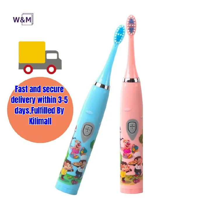 Hilton Kids Electric Toothbrush Waterproof Sonic toothbrush with both USB charging and battery 2 modes.