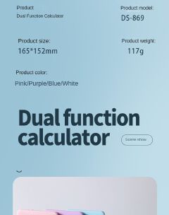 New handwriting board dual function calculator, student scientific function calculator, multi-functional, high appearance level calculator wholesale