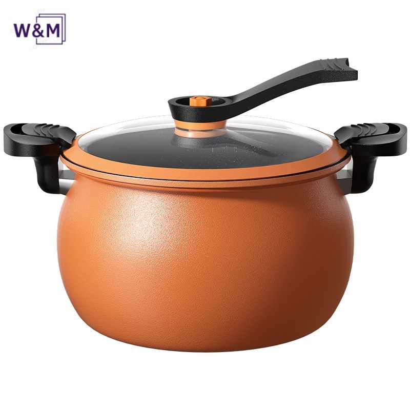 New non-stick soup pot, household pressure cooker, simmered micro-pressure pot, chubby soup pot, multi-functional soup pot